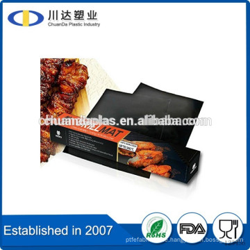 Bestseller auf Alibaba Antihaft-Fiberglas Teflon beschichtet BBQ Grill Matte Anti-Rutsch-Ofen Liner